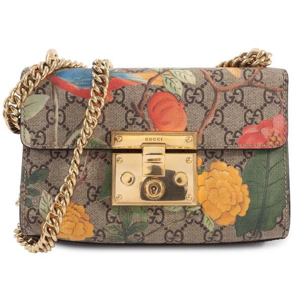 GUCCI Authentic Brown Leather Shoulder Bag